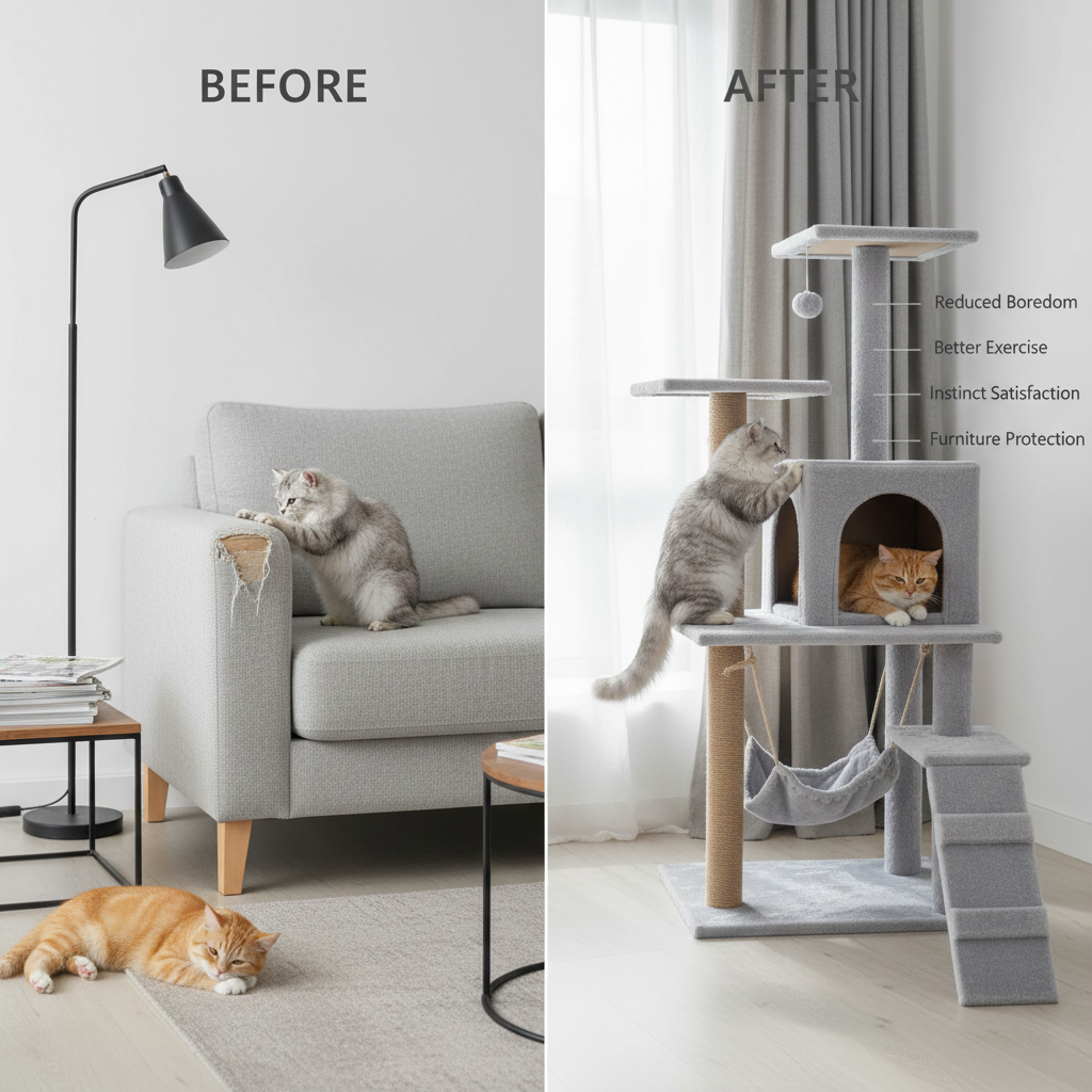 Arbre à Chat Multi-Niveaux